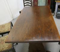 Oak Refectory Table with Set of 4 Chairs (7 of 8) Oak Refectory Table with Set of 4 Chairs (7 of 8)