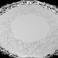 Exceptional Large Solid Sterling Silver Victorian Salver/tray/platter 47cm with Cast Border - Hunt & Roskell - Storr Mortimer & Hunt (8 of 29) Exceptional Large Solid Sterling Silver Victorian Salver/tray/platter 47cm with Cast Border - Hunt & Roskell - Storr Mortimer & Hunt (8 of 29)