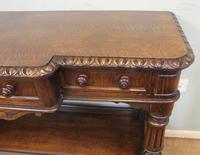 Antique Oak Victorian Shaped Sideboard Server (5 of 15) Antique Oak Victorian Shaped Sideboard Server (5 of 15)