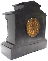 Antique French Slate & Green Marble Mantel Clock Striking 8-day (6 of 9) Antique French Slate & Green Marble Mantel Clock Striking 8-day (6 of 9)