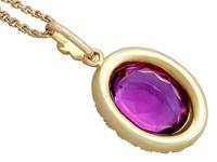 6.56 ct Amethyst and Pearl, 15 ct Yellow Gold Pendant - Antique Circa 1890 (8 of 12) 6.56 ct Amethyst and Pearl, 15 ct Yellow Gold Pendant - Antique Circa 1890 (8 of 12)