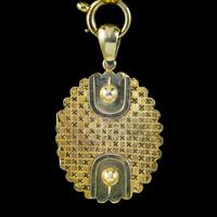 Antique Victorian Locket Collar Necklace Sterling Silver 18ct Gold Gilt Dated 1881 (8 of 11) Antique Victorian Locket Collar Necklace Sterling Silver 18ct Gold Gilt Dated 1881 (8 of 11)