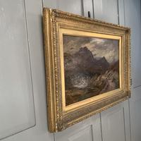 Antique Victorian Scottish landscape oil painting with shepherd and flock of sheep (3 of 10) Antique Victorian Scottish landscape oil painting with shepherd and flock of sheep (3 of 10)