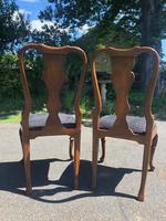 Pair of Antique Queen Anne Style Walnut Side Chairs c.1910 (5 of 7) Pair of Antique Queen Anne Style Walnut Side Chairs c.1910 (5 of 7)
