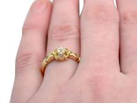0.33ct Diamond & 18ct Yellow Gold Solitaire Ring - Antique 1912 (9 of 9) 0.33ct Diamond & 18ct Yellow Gold Solitaire Ring - Antique 1912 (9 of 9)