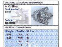 3.24ct Diamond & Platinum Cocktail Ring - Art Deco c.1935 (6 of 9) 3.24ct Diamond & Platinum Cocktail Ring - Art Deco c.1935 (6 of 9)