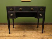 Antique Black Painted Console Table or Desk with Drawers, Gothic Shabby Chic (4 of 16) Antique Black Painted Console Table or Desk with Drawers, Gothic Shabby Chic (4 of 16)