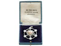 2.47ct Opal & 5.34ct Diamond, Platinum Pendant c.1940 (8 of 12) 2.47ct Opal & 5.34ct Diamond, Platinum Pendant c.1940 (8 of 12)