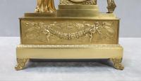 French Bronze Gilt Romanesque Empire Style Mantel Clock by Cailly Aine (6 of 12) French Bronze Gilt Romanesque Empire Style Mantel Clock by Cailly Aine (6 of 12)