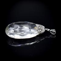 Vintage Rock Crystal Large Sterling Silver Drop Pendant (4 of 9) Vintage Rock Crystal Large Sterling Silver Drop Pendant (4 of 9)