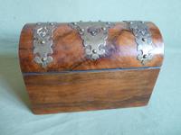 Figured Walnut Tea Caddy. 100% Original. C1880 (5 of 11) Figured Walnut Tea Caddy. 100% Original. C1880 (5 of 11)