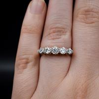 Antique Old Cut Diamond Five Stone 18ct 18K Yellow Gold and Platinum Ring (7 of 10) Antique Old Cut Diamond Five Stone 18ct 18K Yellow Gold and Platinum Ring (7 of 10)