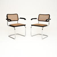Pair of Italian Cesca Dining Chairs by Arrben