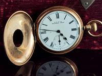 Antique Half Hunter Pocket Watch, Gold Plated, Waltham (7 of 11) Antique Half Hunter Pocket Watch, Gold Plated, Waltham (7 of 11)