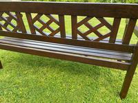 Large 3 Seater Vintage 20th Century Colonial Style Teak Garden Bench (18 of 33) Large 3 Seater Vintage 20th Century Colonial Style Teak Garden Bench (18 of 33)