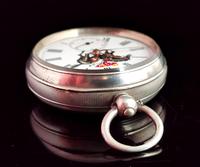 Victorian Silver Pocket Watch, Enamelled, Horse Racing (7 of 10) Victorian Silver Pocket Watch, Enamelled, Horse Racing (7 of 10)