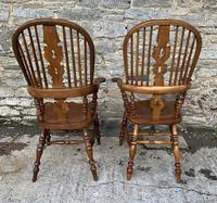 Pair of Antique Broad Arm Windsor Chairs (3 of 28) Pair of Antique Broad Arm Windsor Chairs (3 of 28)