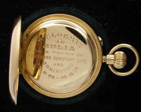 18Kt Yellow Gold Clerke Half Hunter Pocket Watch Hallmarked for London 1909 (5 of 8) 18Kt Yellow Gold Clerke Half Hunter Pocket Watch Hallmarked for London 1909 (5 of 8)