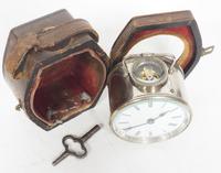 Extremely Rare Miniature Carriage Clock Round Silver Case with Original Case & Platform (8 of 11) Extremely Rare Miniature Carriage Clock Round Silver Case with Original Case & Platform (8 of 11)