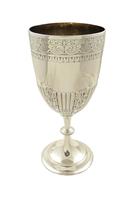 Antique Victorian Sterling Silver 8" Wine Goblet 1894 (9 of 9) Antique Victorian Sterling Silver 8" Wine Goblet 1894 (9 of 9)