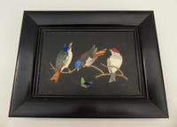 Antique Italian Pietra Dura Marble Panel Birds (3 of 5) Antique Italian Pietra Dura Marble Panel Birds (3 of 5)