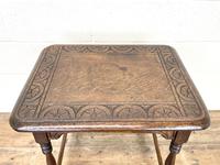 Early 20th Century Antique Oak Carved Side Table (9 of 10) Early 20th Century Antique Oak Carved Side Table (9 of 10)