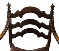 Pair of Ebonised Oak Elbow Chairs (8 of 12) Pair of Ebonised Oak Elbow Chairs (8 of 12)