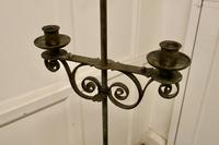 Tall Arts and Crafts Wrought Iron Candle Stick or Torchère (6 of 6) Tall Arts and Crafts Wrought Iron Candle Stick or Torchère (6 of 6)