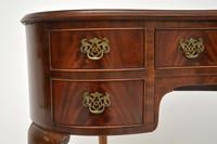 Antique Queen Anne Style Mahogany Kidney Desk / Dressing Table (6 of 11) Antique Queen Anne Style Mahogany Kidney Desk / Dressing Table (6 of 11)