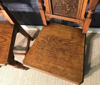 Pair of Victorian Oak Hall Chairs (9 of 17) Pair of Victorian Oak Hall Chairs (9 of 17)