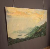Large Mid century Oil on Canvas St Lucia (6 of 7) Large Mid century Oil on Canvas St Lucia (6 of 7)