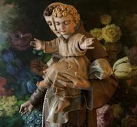 Bohumil Kafka RARE Carved Statue Sculpture St Anthony & Jesus (24 of 32) Bohumil Kafka RARE Carved Statue Sculpture St Anthony & Jesus (24 of 32)