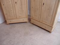 Quality Pair of 1 Panel Antique Pine Knockdown Wardrobes to wax / paint (3 of 11) Quality Pair of 1 Panel Antique Pine Knockdown Wardrobes to wax / paint (3 of 11)