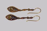 Vintage Pearl, Diamond & Sapphire Dangle 18ct Gold Edwardian Style Drop Earrings (4 of 4) Vintage Pearl, Diamond & Sapphire Dangle 18ct Gold Edwardian Style Drop Earrings (4 of 4)