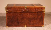 English Travel Chest in Leather - Early 20th Century (8 of 11) English Travel Chest in Leather - Early 20th Century (8 of 11)