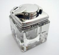 Antique Georgian 1829 Solid Sterling Silver & Glass Travelling Inkwell Ink Pot - 19th Century (8 of 10) Antique Georgian 1829 Solid Sterling Silver & Glass Travelling Inkwell Ink Pot - 19th Century (8 of 10)