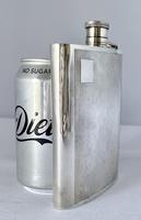 Engine Turned Silver Plated Hip Flask (5 of 5) Engine Turned Silver Plated Hip Flask (5 of 5)
