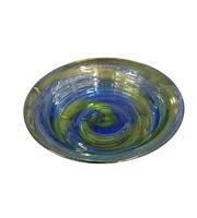 Beautiful Glass Fruit Bowl in Blue & Green