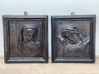 Pair of Antique Belgium Ecclesiatical Mary & Jesus Wall Plaster Plaque Sculptures (2 of 18) Pair of Antique Belgium Ecclesiatical Mary & Jesus Wall Plaster Plaque Sculptures (2 of 18)