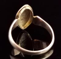 Antique Navette Mourning Ring, Black Enamel & Pearl, Ivy Leaf, 9ct Gold (5 of 10) Antique Navette Mourning Ring, Black Enamel & Pearl, Ivy Leaf, 9ct Gold (5 of 10)