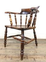 Antique 19th Century Ash & Elm Smokers Bow Chair (10 of 12) Antique 19th Century Ash & Elm Smokers Bow Chair (10 of 12)