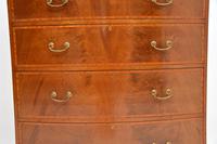 Large Antique Inlaid Mahogany Bow Front Chest of Drawers (11 of 11) Large Antique Inlaid Mahogany Bow Front Chest of Drawers (11 of 11)