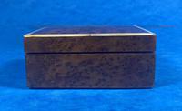 1920s Burr Cedar Box Edged in Mother of Pearl (2 of 9) 1920s Burr Cedar Box Edged in Mother of Pearl (2 of 9)