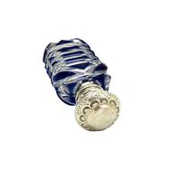 Antique Silver & Blue Overlay Cut Glass Perfume / Scent Bottle c1890 (8 of 9) Antique Silver & Blue Overlay Cut Glass Perfume / Scent Bottle c1890 (8 of 9)