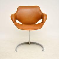 Pair of French Leather & Chrome Scimitar Chairs by Boris Tabacoff (6 of 10) Pair of French Leather & Chrome Scimitar Chairs by Boris Tabacoff (6 of 10)