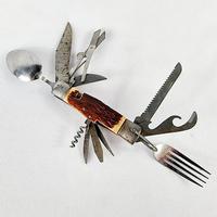 Vintage Japanese Antler Handle 11 Piece Pocket Knife (7 of 9) Vintage Japanese Antler Handle 11 Piece Pocket Knife (7 of 9)