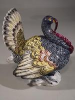 Very Large, Early 20th Century, Faience Pottery Male Turkey (2 of 6) Very Large, Early 20th Century, Faience Pottery Male Turkey (2 of 6)