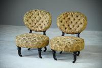 Pair of Victorian Ebonised Salon Chairs (2 of 7) Pair of Victorian Ebonised Salon Chairs (2 of 7)