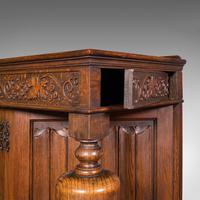 Antique Carved Court Cabinet, English, Oak, Sideboard, Jacobean Revival c.1910 (8 of 12) Antique Carved Court Cabinet, English, Oak, Sideboard, Jacobean Revival c.1910 (8 of 12)