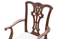 Set of 8 (6+2) mahogany dining chairs Georgian revival C1910 (5 of 11) Set of 8 (6+2) mahogany dining chairs Georgian revival C1910 (5 of 11)